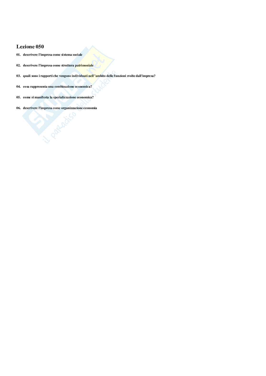Paniere Economia aziendale (2026) - Risposte multiple corrette Pag. 51