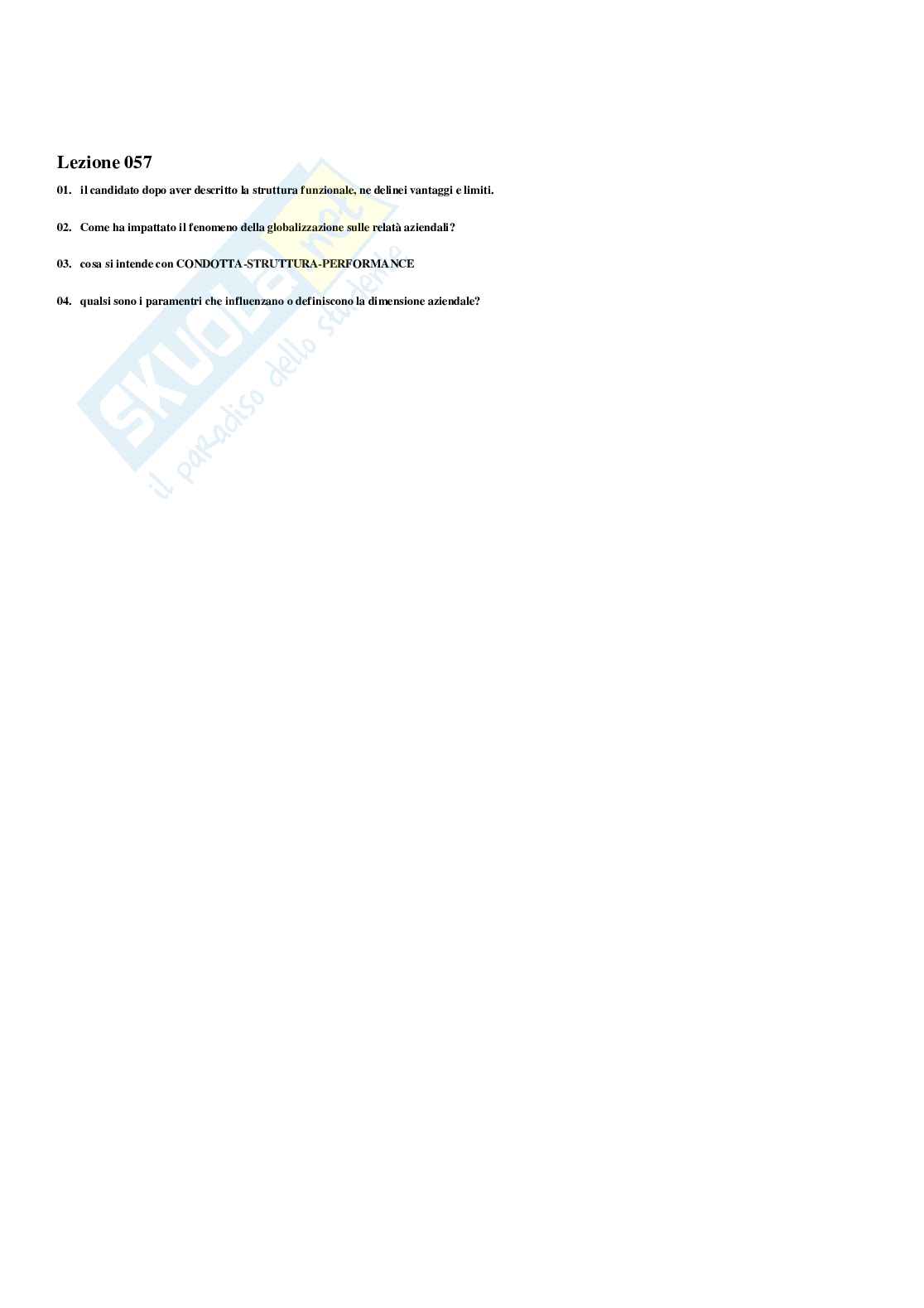 Paniere Economia aziendale (2026) - Risposte multiple corrette Pag. 61