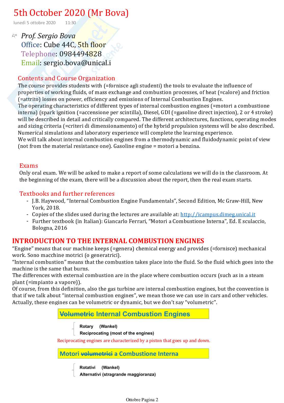 Internal combustion engine and hybrid powertrains Pag. 2