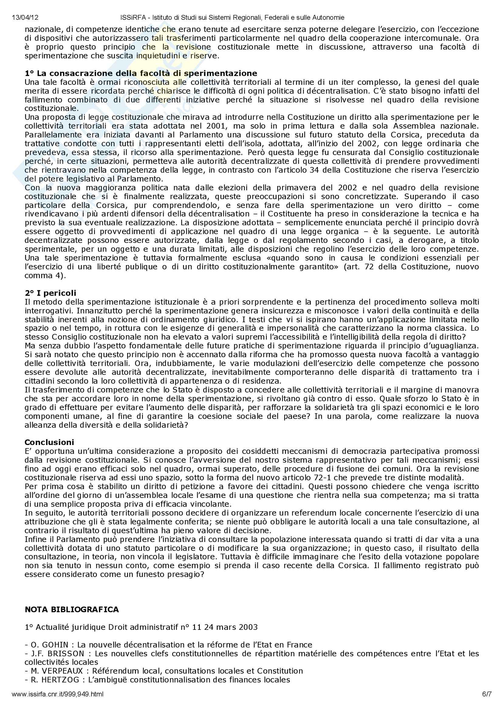 Decentramento - Decentralisation in Francia Pag. 6