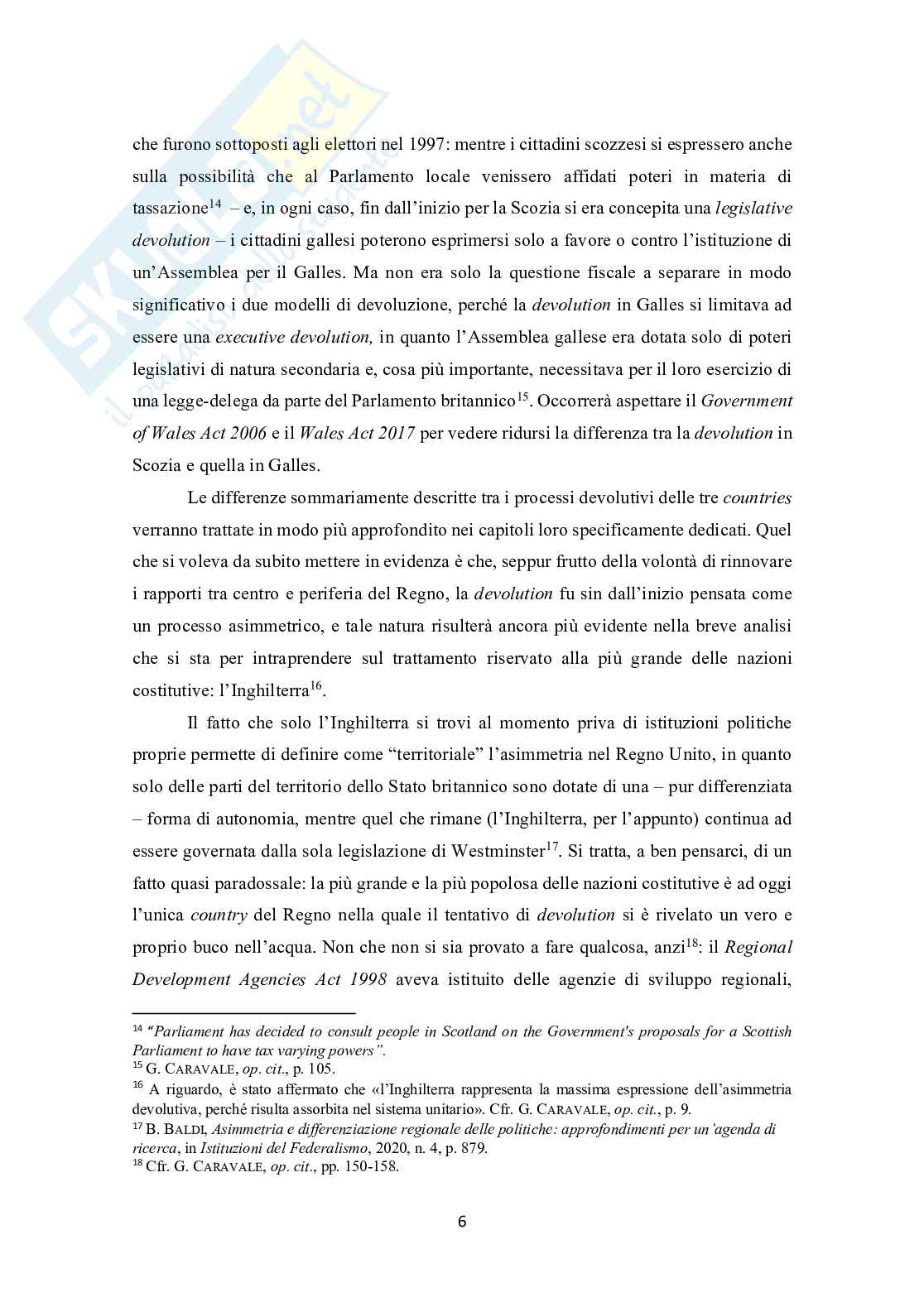 Devolution in Scozia, Irlanda del Nord e Galles. Origini, sviluppo e prospettive Pag. 16