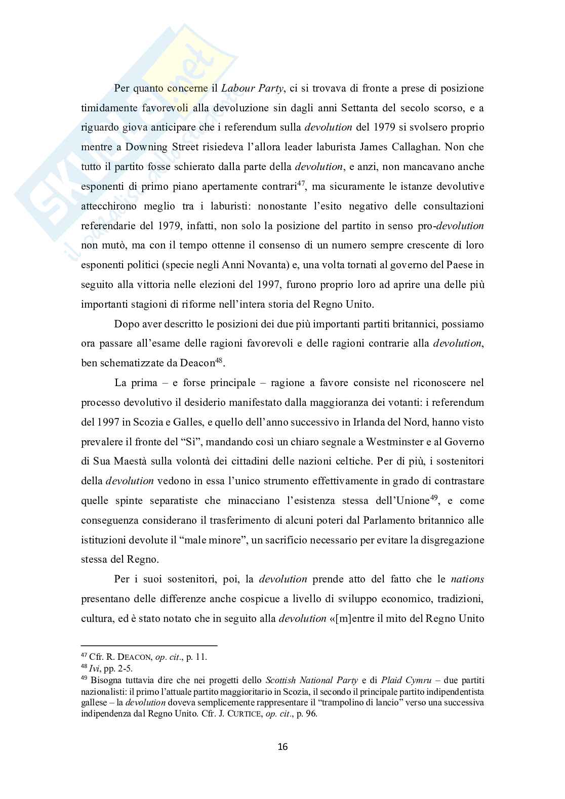 Devolution in Scozia, Irlanda del Nord e Galles. Origini, sviluppo e prospettive Pag. 26