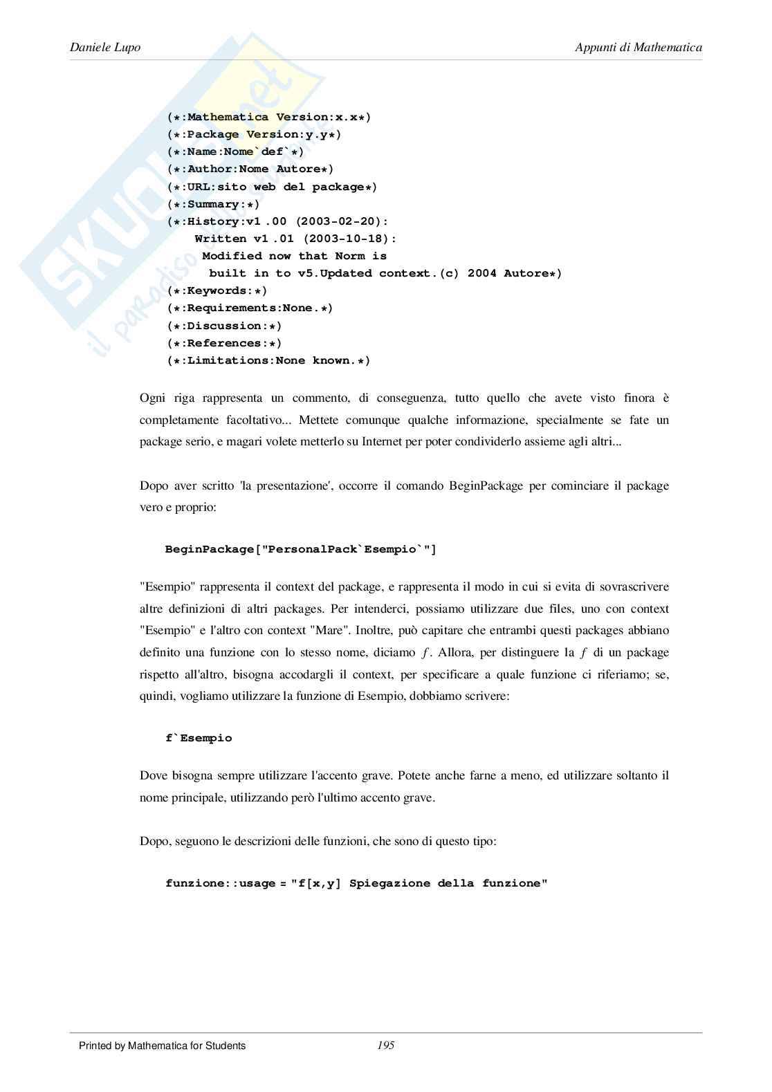 Manuale di Mathematica 06 Pag. 16