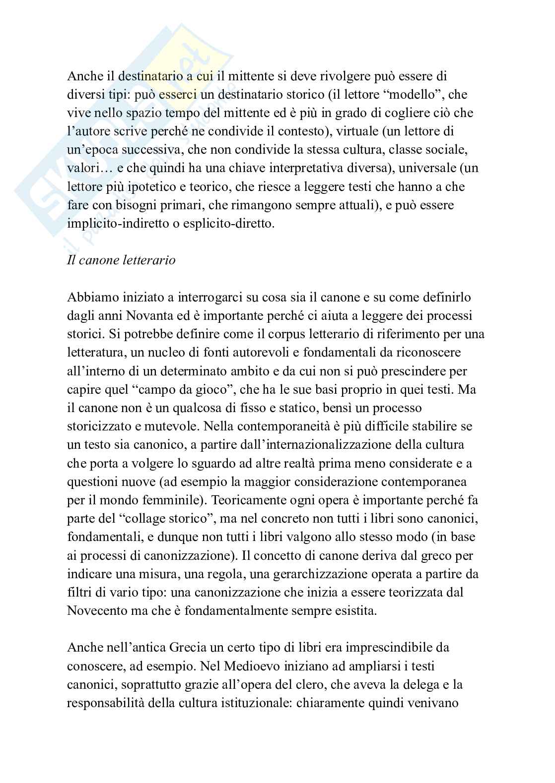 Appunti per frequentanti di Cultura letteraria Pag. 6