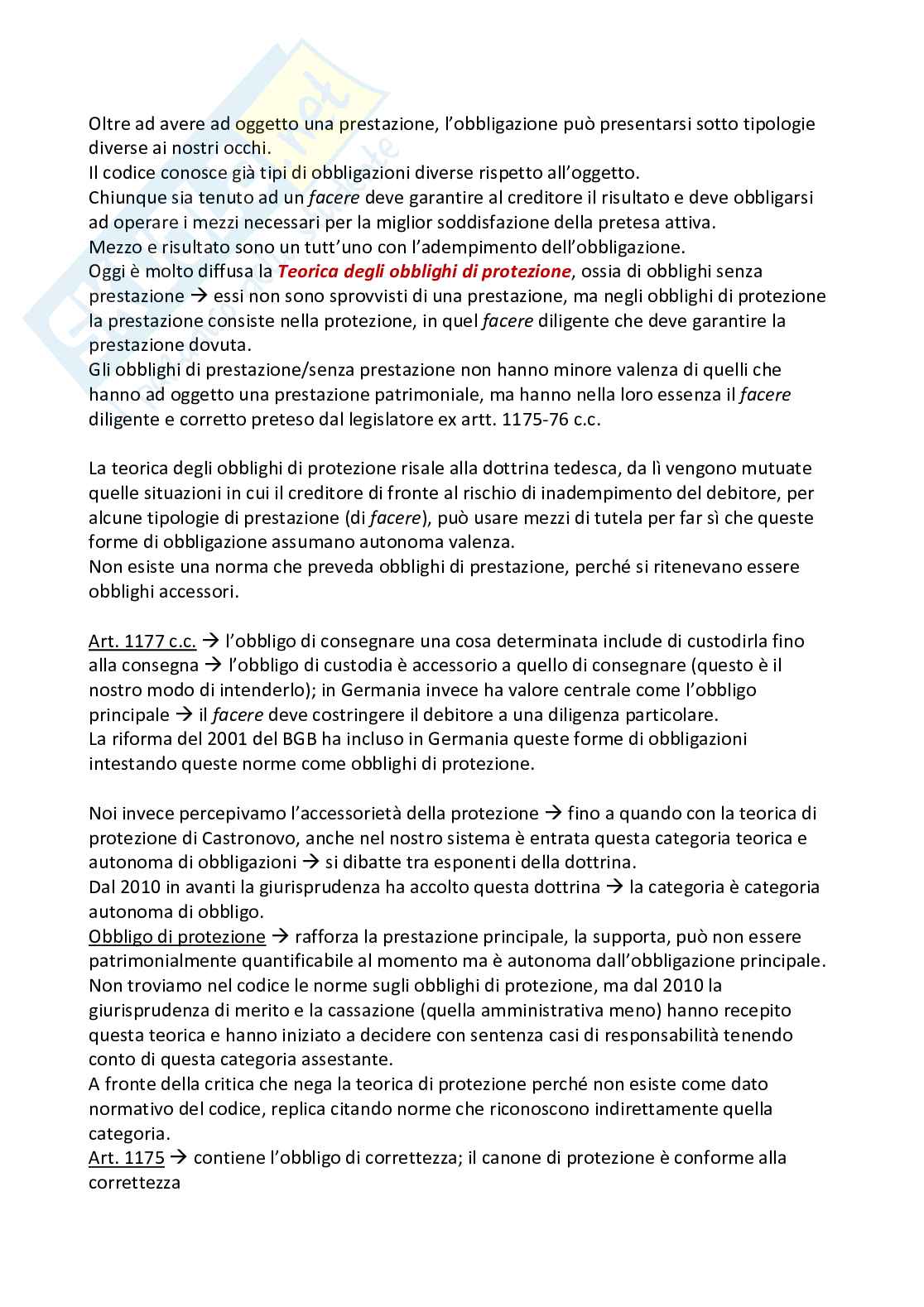 Appunti personali sulle lezioni di Diritto Privato II Pag. 6
