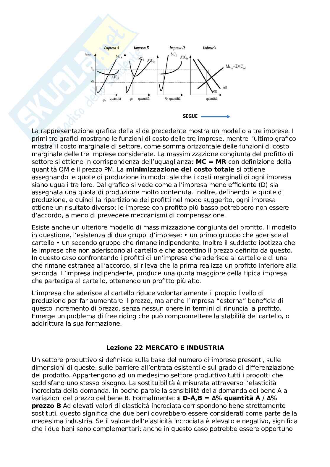 Appunti lezioni Imprese e mercati Pag. 21
