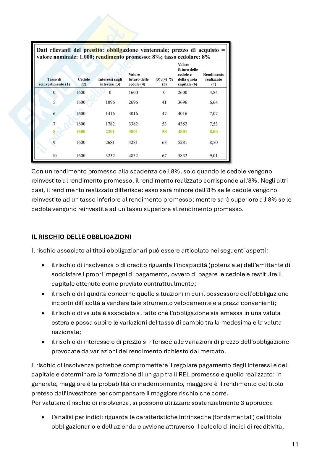 Appunti di Finanza per l'impresa (6 crediti) Pag. 11