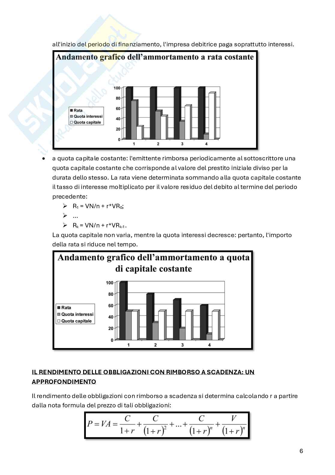 Appunti di Finanza per l'impresa (6 crediti) Pag. 6