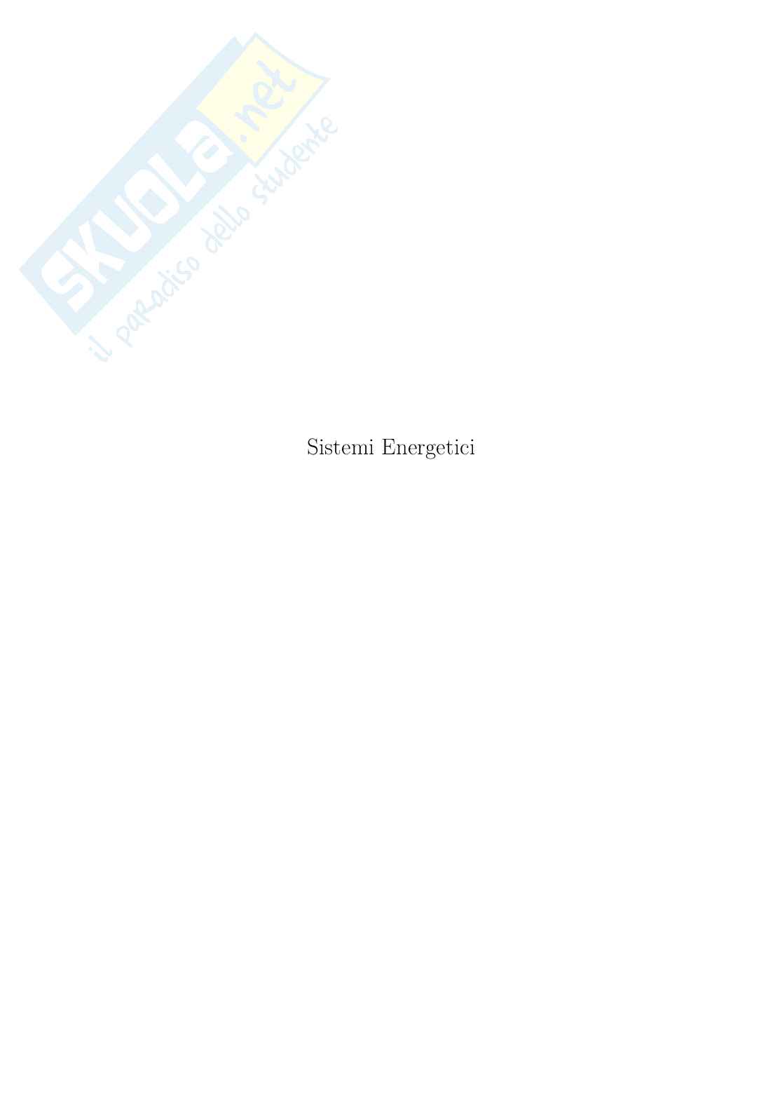 Sistemi energetici Pag. 1
