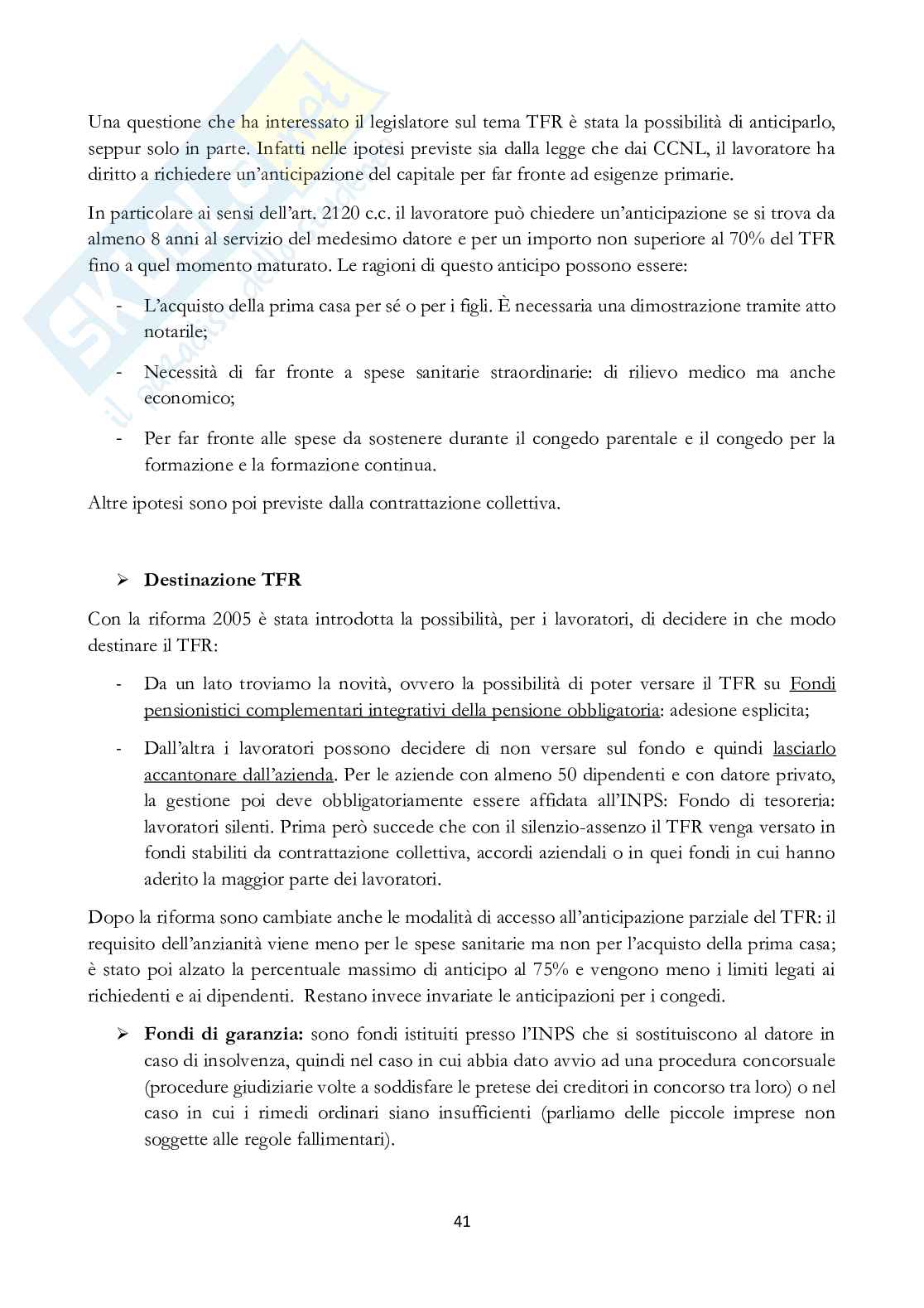 Appunti/Riassunti Diritto del lavoro Pag. 41