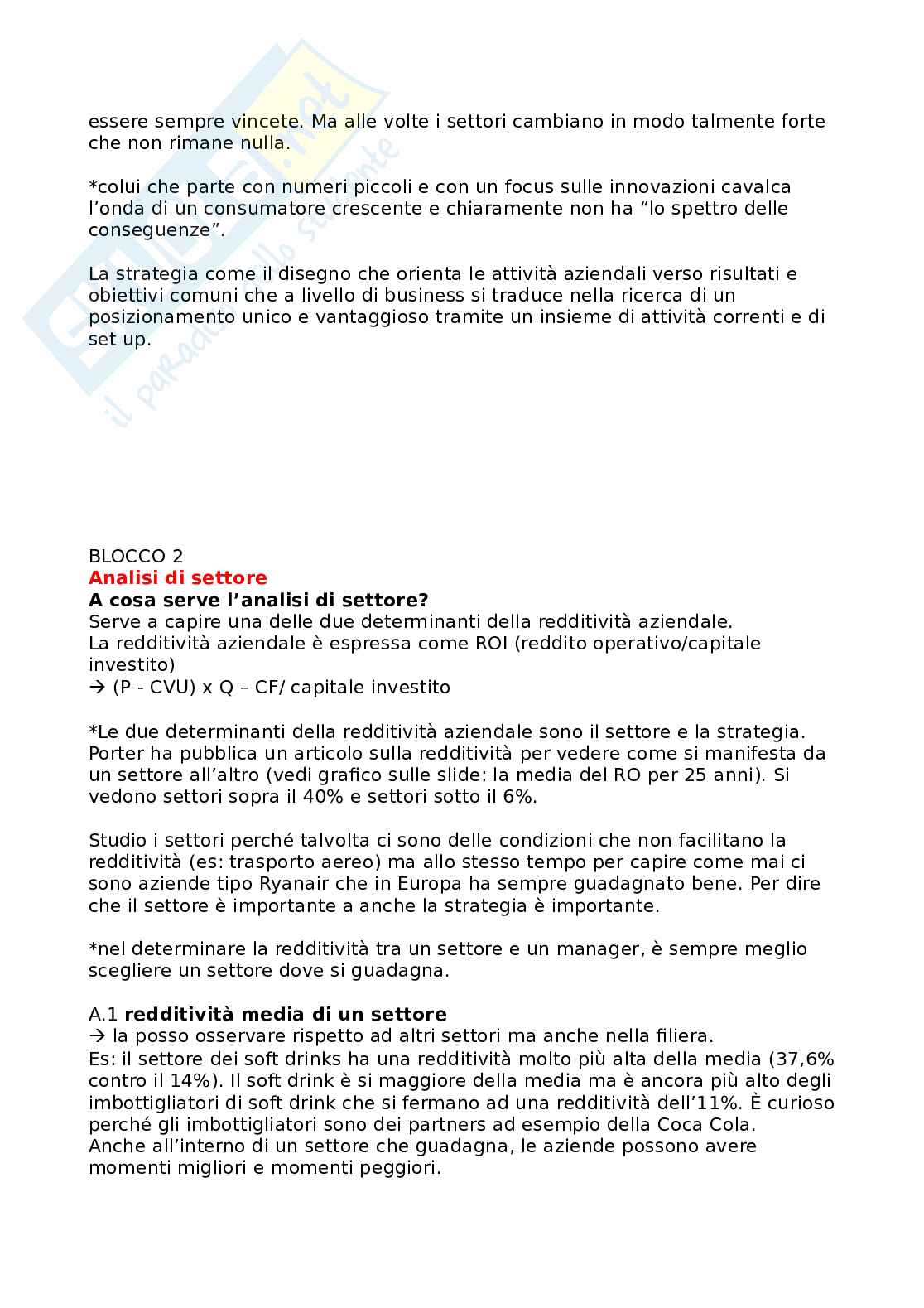 Appunti di Strategia competitiva Pag. 6
