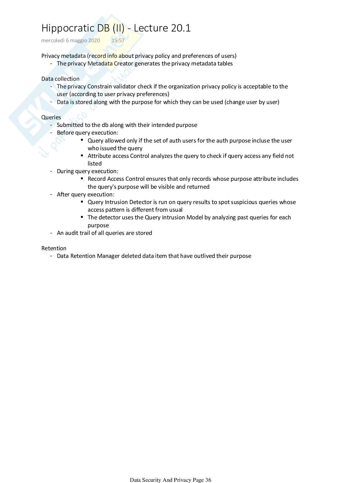 Data Security And Privacy Pag. 36