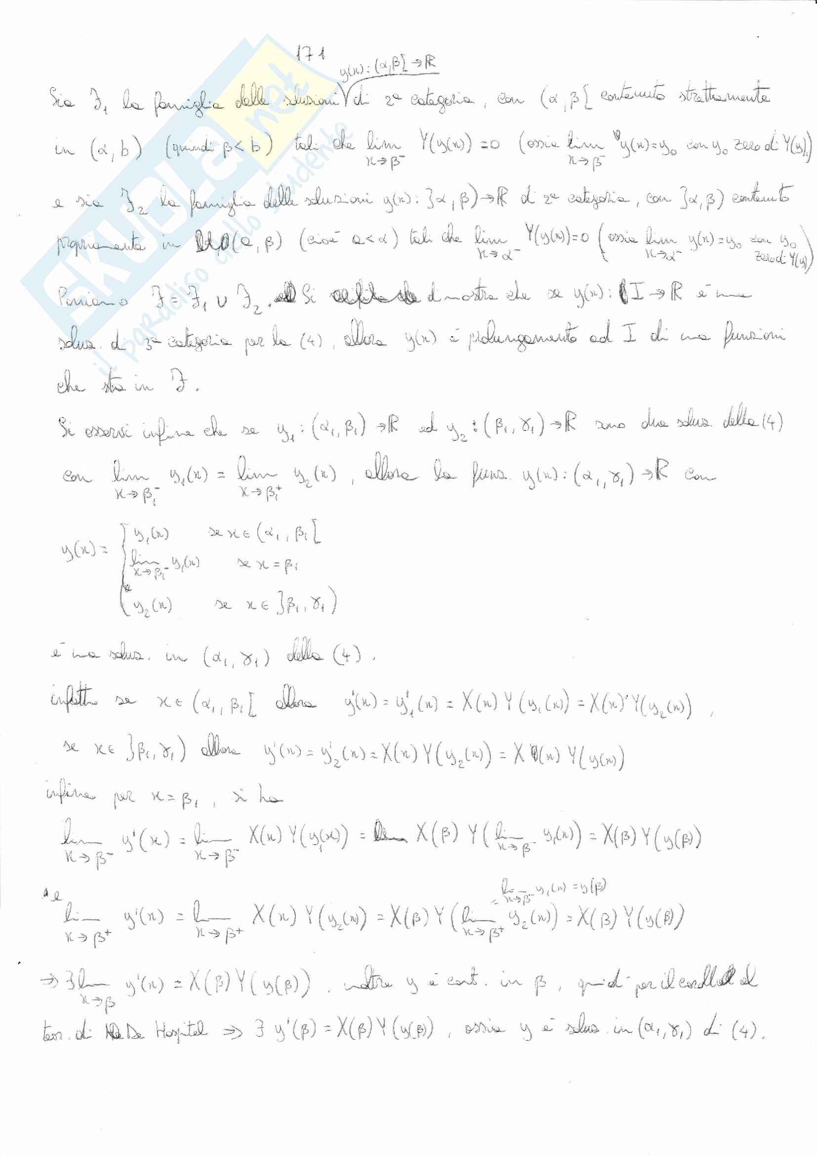 Analisi Matematica 2 Esercizi Equazioni Differenziali