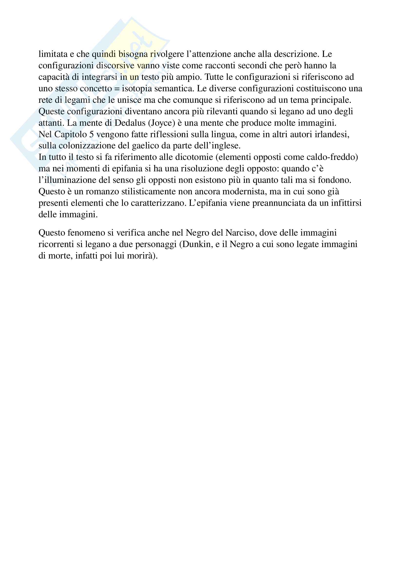 Esame di Letteratura Inglese III, monografico su Conrad, prof. Bendelli, libro consigliato 'il riflesso del mare' Pag. 46