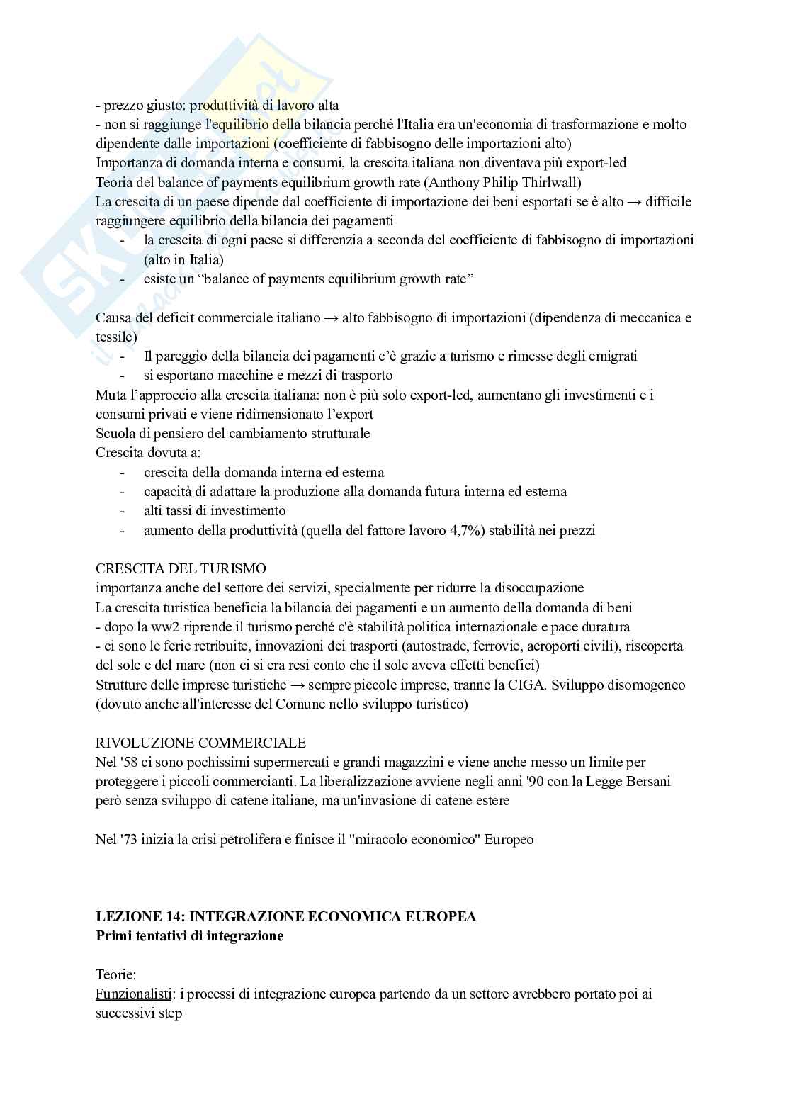 Riassunto esame Storia economica, Prof. Fauri Francesca, libro consigliato "L'Unione Europea: una storia economica" e "L'economia italiana dal 1945 a oggi", Fauri (primo libro), Fauri e Battilani (secondo libro) Pag. 11