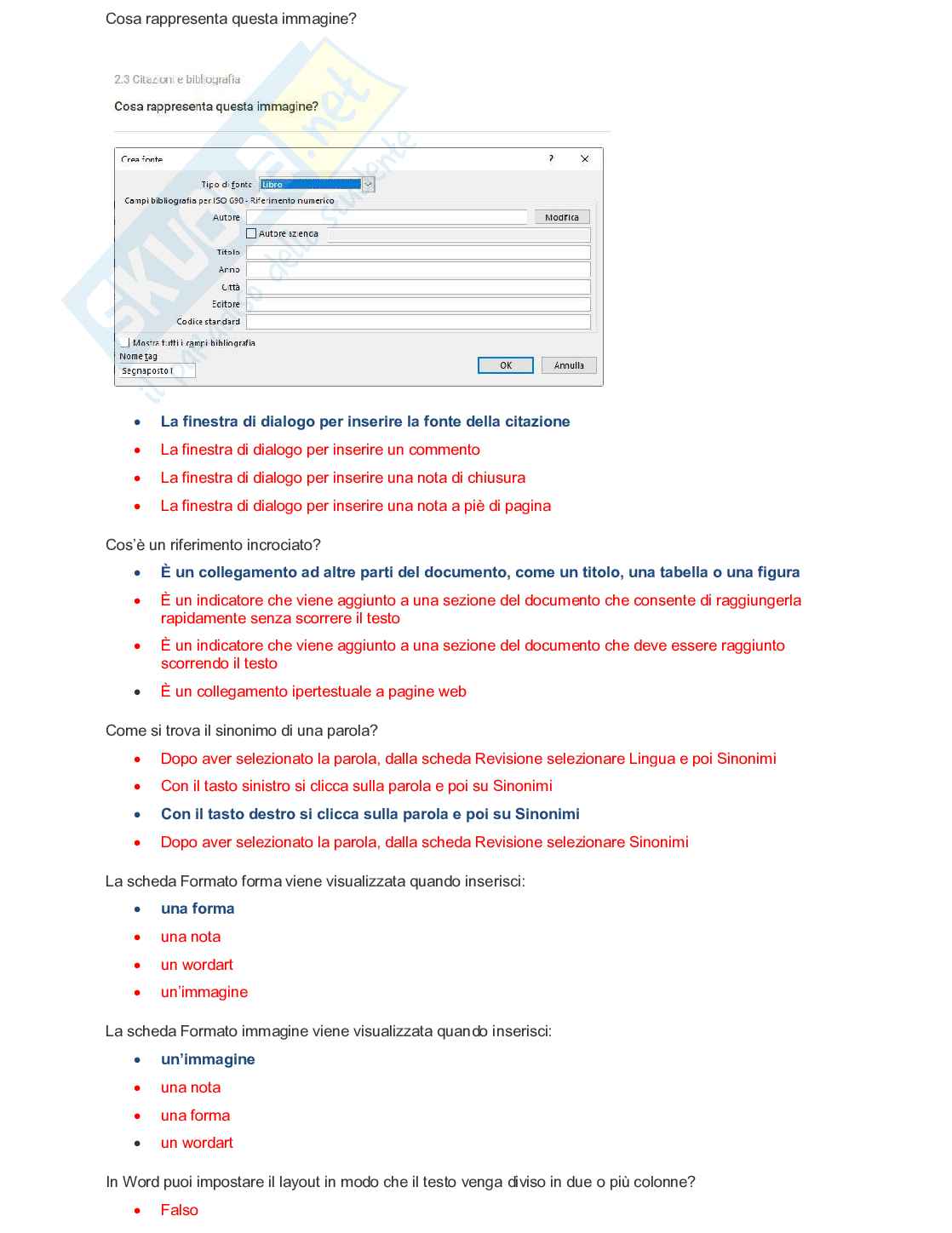 Eipass Progressive Informatica - domande aggiornate Pag. 6