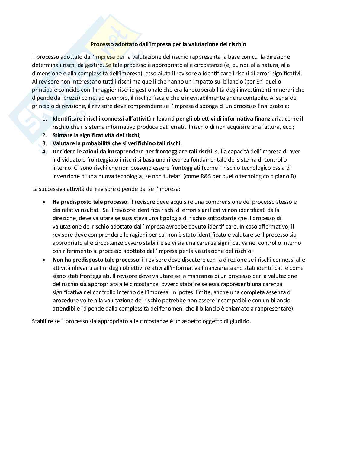 Revisione aziendale - Appunti completi Pag. 21