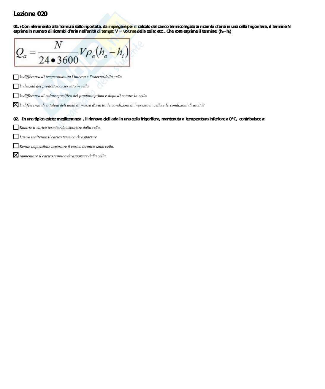 Risposte multiple paniere di progettazione impianti Pag. 16