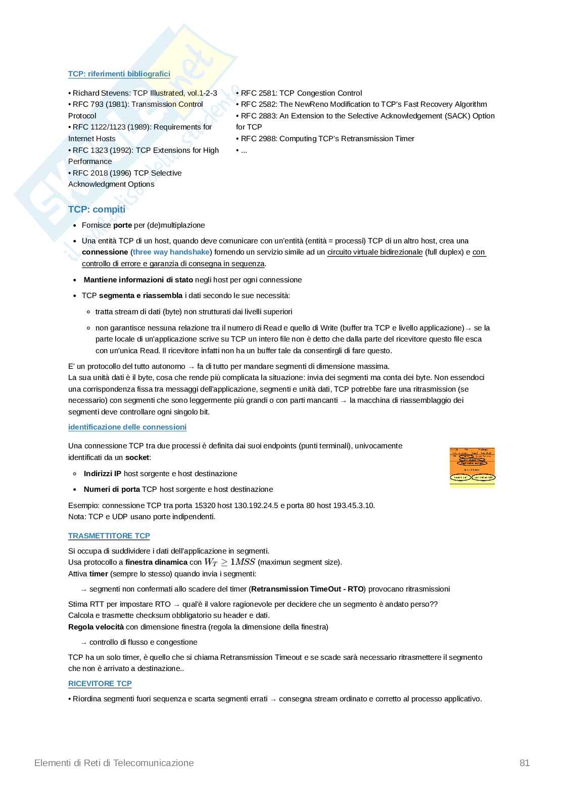 Elementi di Reti di telecomunicazione Pag. 81