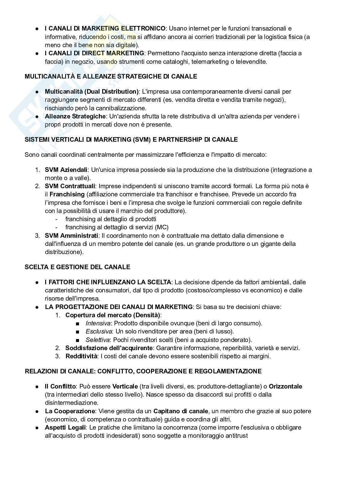 Riassunto esame Marketing, principi e strumenti, Prof. Donvito Raffaele, libro consigliato Marketing, principi e strumenti, Aiello, Donvito, Ranfagni Pag. 21