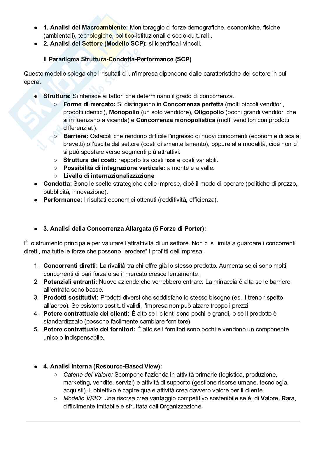 Riassunto esame Marketing, principi e strumenti, Prof. Donvito Raffaele, libro consigliato Marketing, principi e strumenti, Aiello, Donvito, Ranfagni Pag. 6