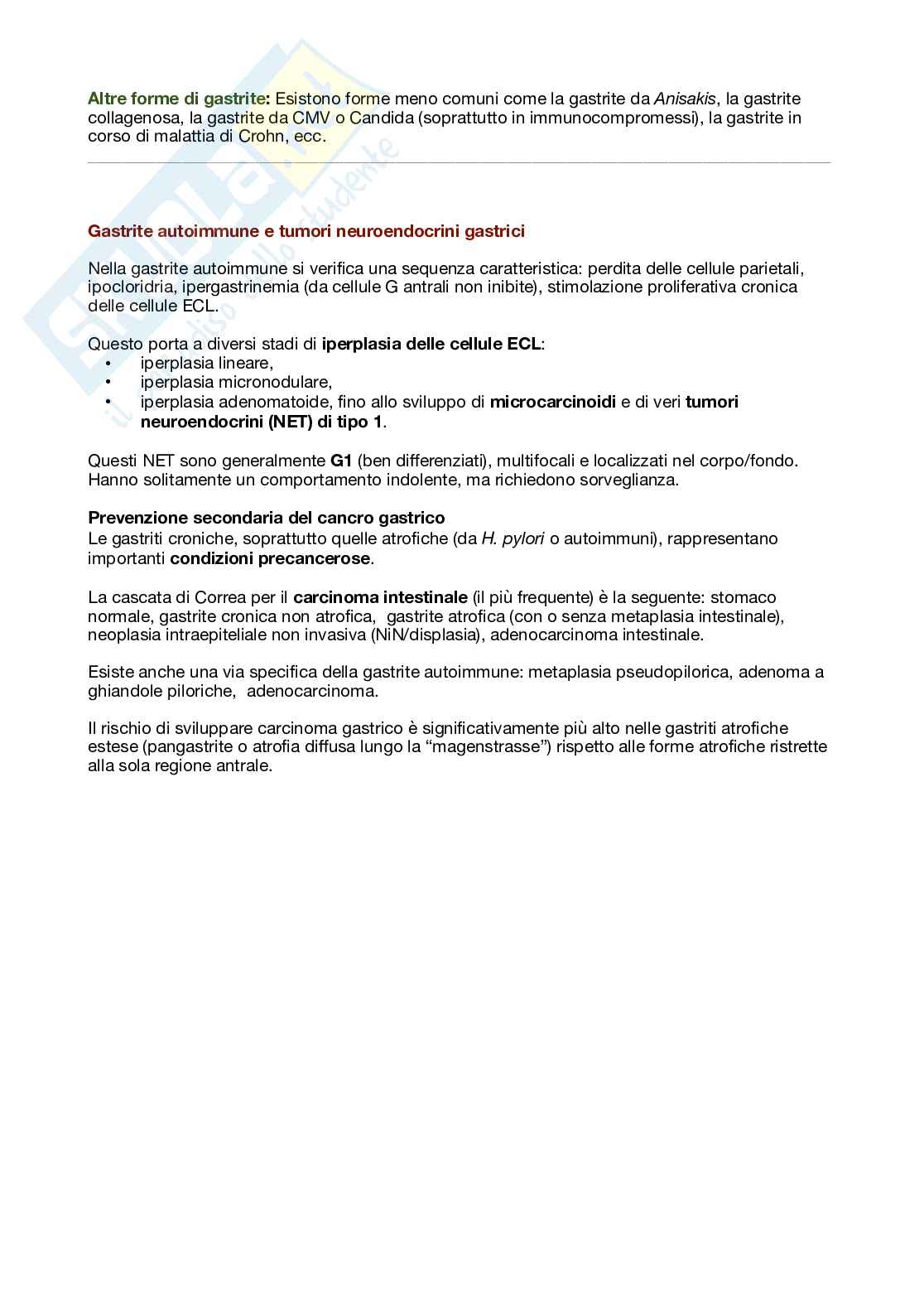 Metodologie di anatomia patologica e istopatologia Pag. 16