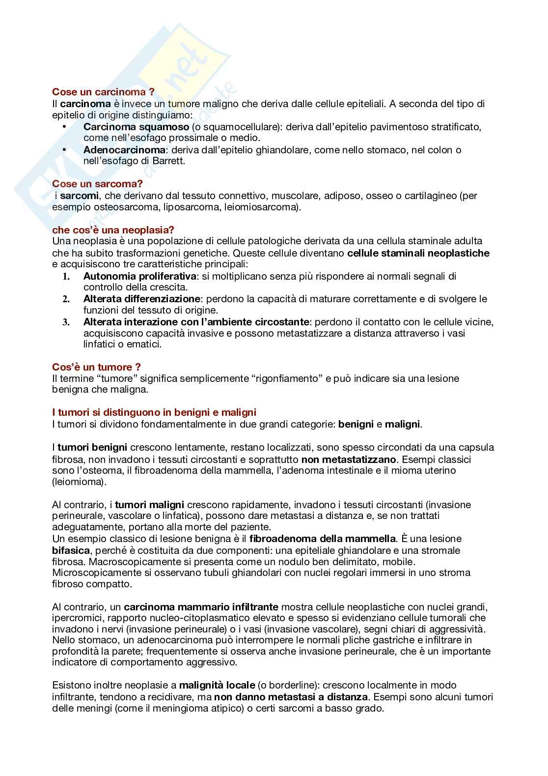 Metodologie di anatomia patologica e istopatologia Pag. 2