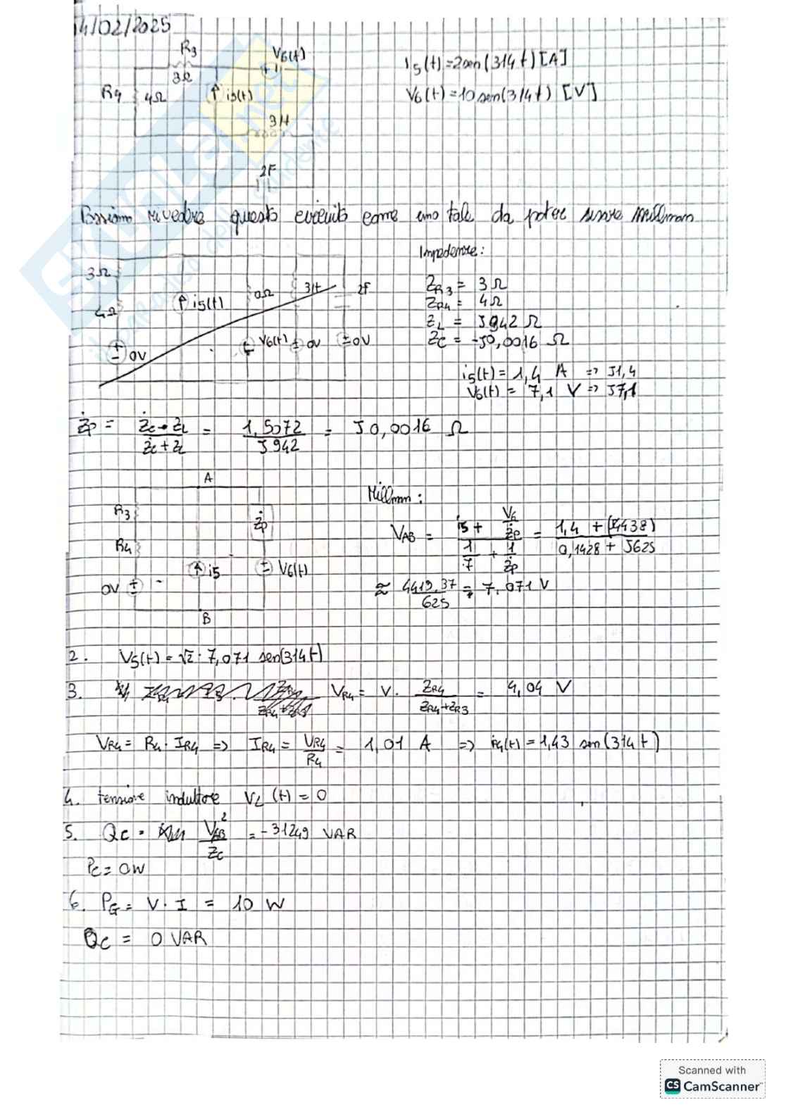 Raccolta esercizi completa Principi di ingegneria elettrica, 2025/2026 Pag. 31