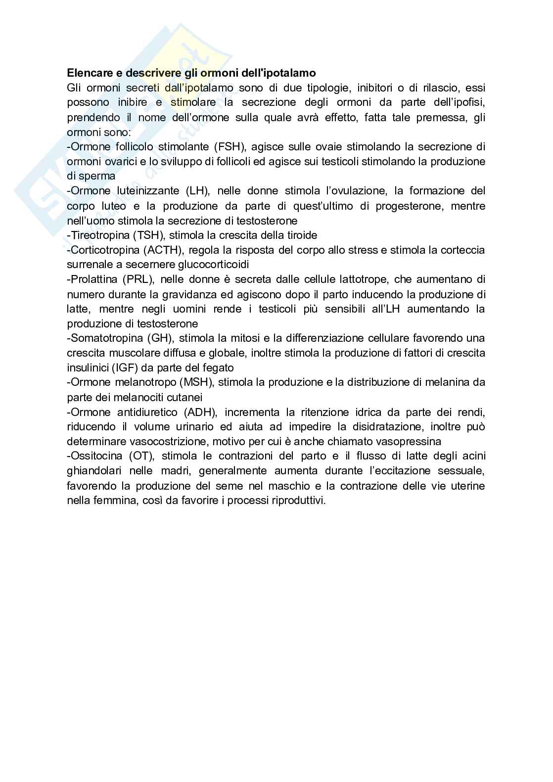 Paniere Anatomia umana - (2026) - Risposte aperte corrette  Pag. 16