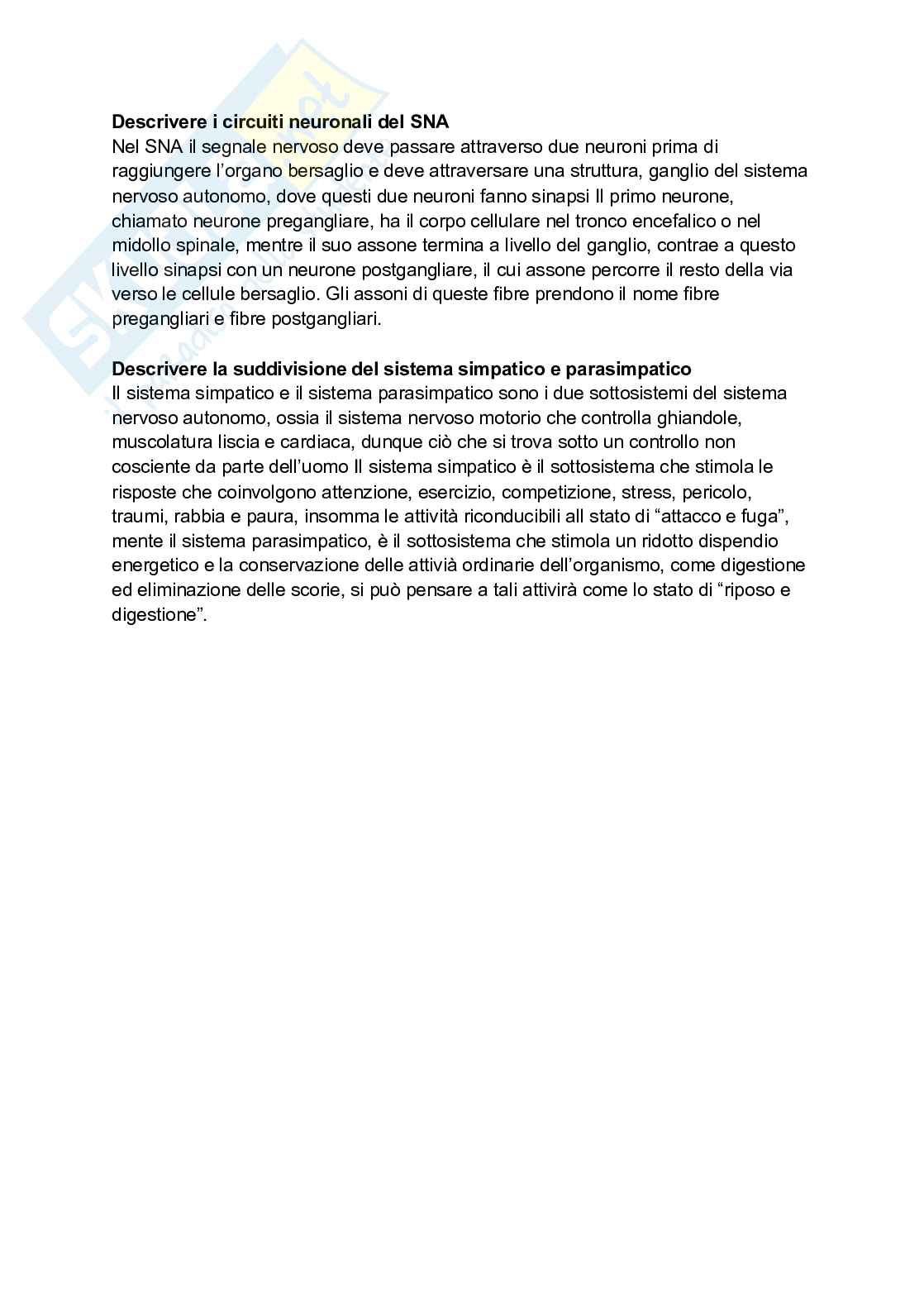 Paniere Anatomia umana - (2026) - Risposte aperte corrette  Pag. 41