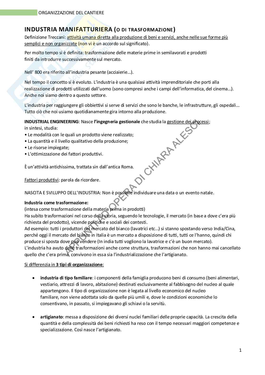 Appunti Cantiere Pag. 1