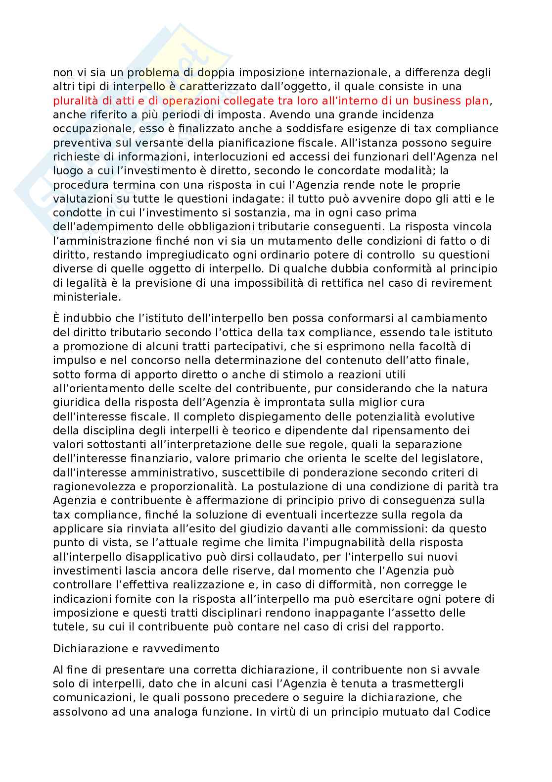 La tax compliance ed i suoi principali istituti Pag. 6