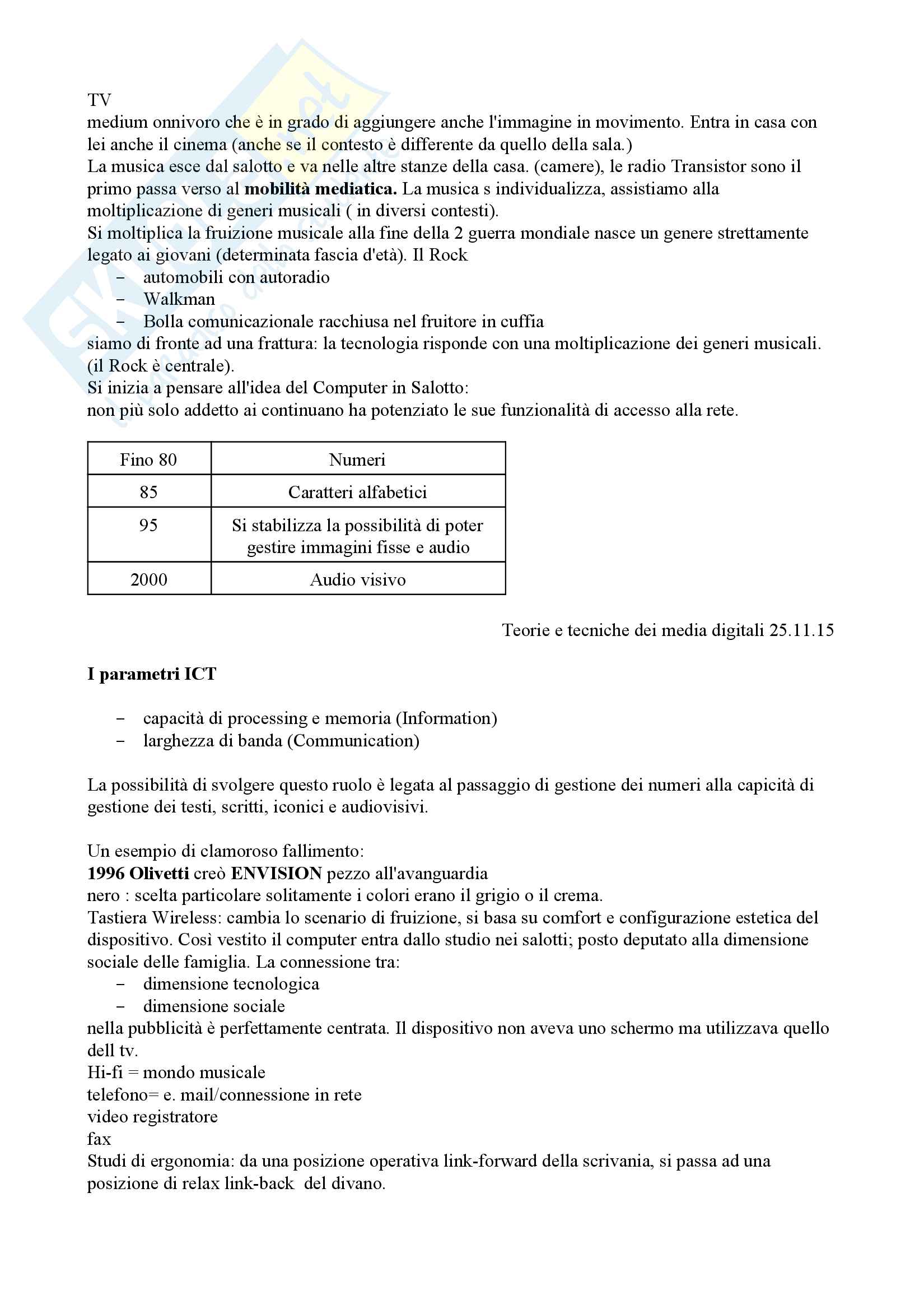 Teorie e tecniche dei media digitali Pag. 16