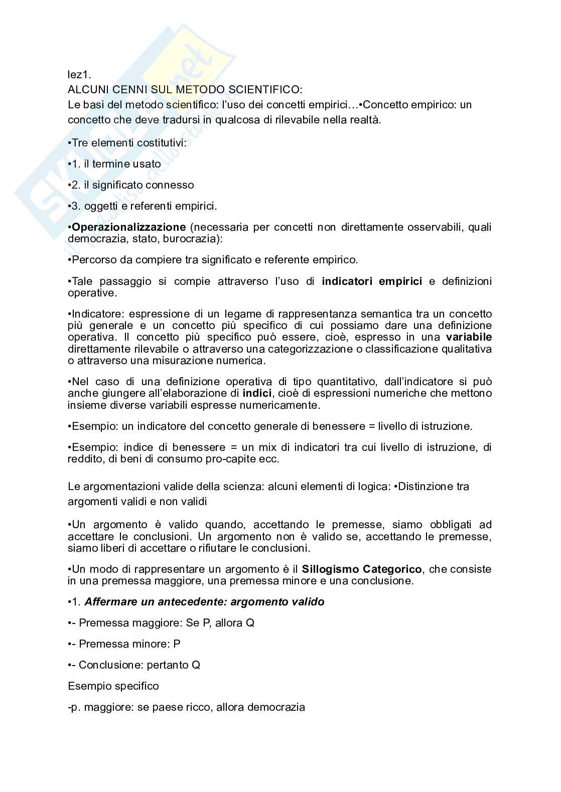 Esame Scienza politica Pag. 1