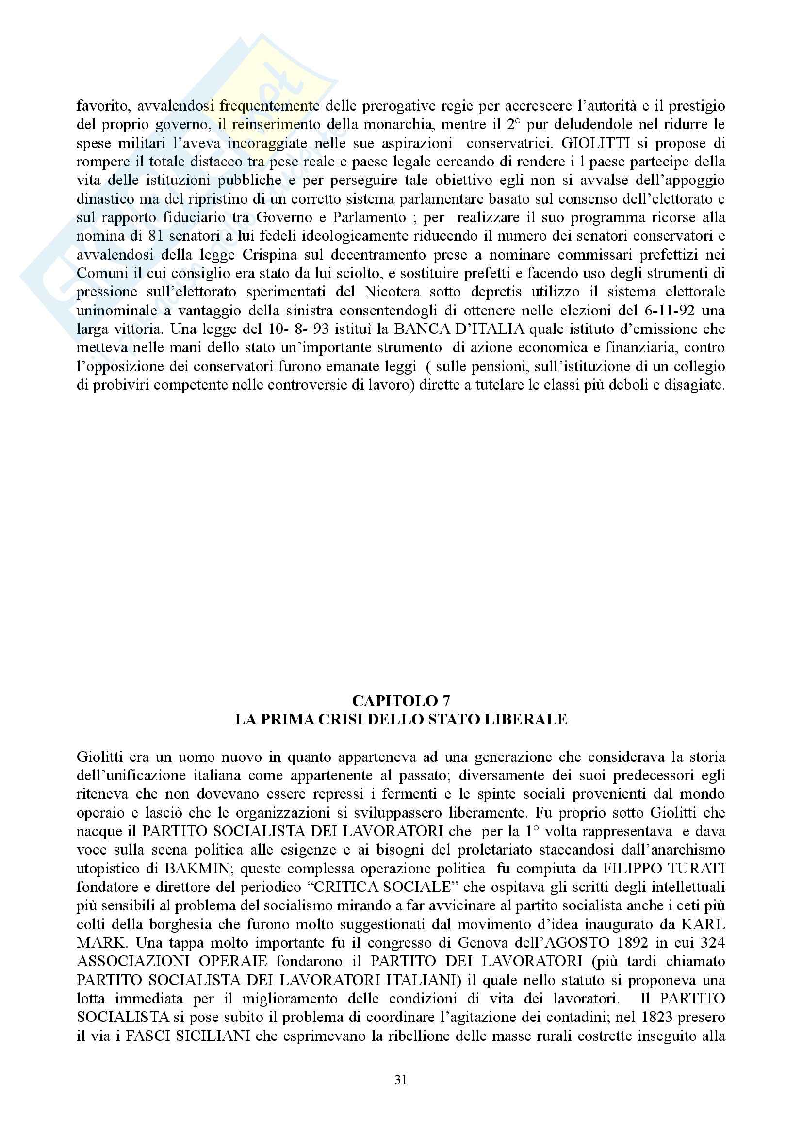 Diritto costituzionale - regime parlamentare nella monarchia subalpina Pag. 31