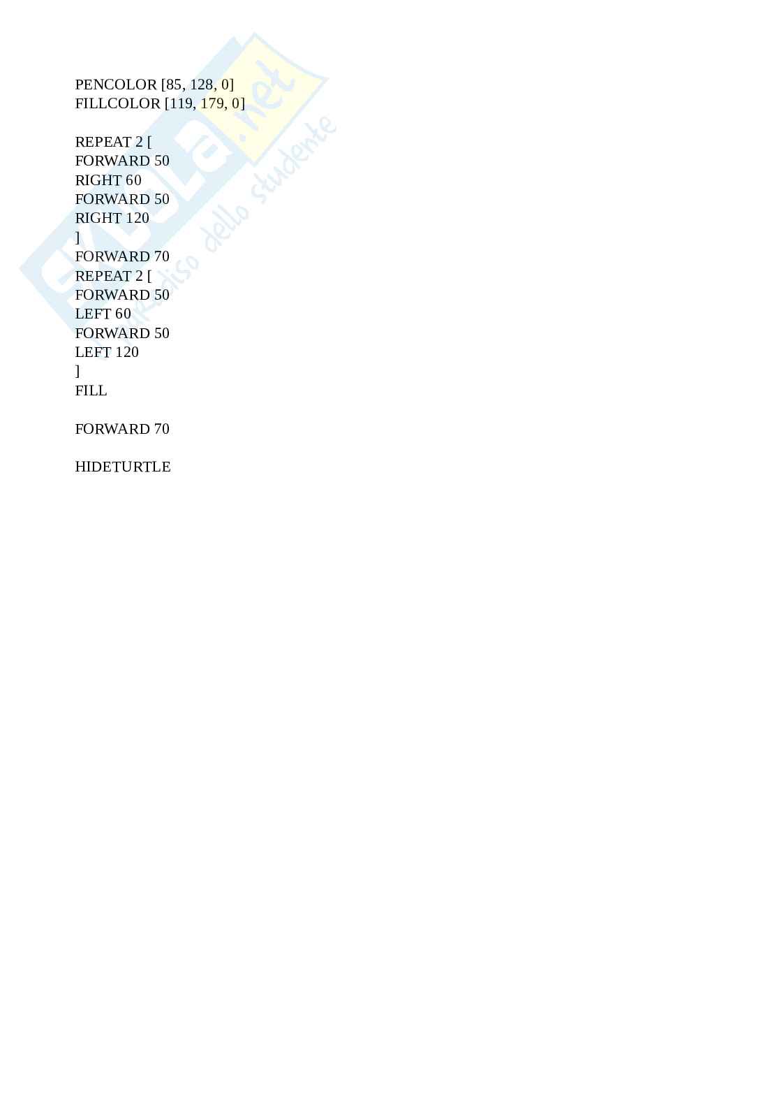 Laboratorio di Tecnologie sidattiche - Guida LibreLogo, Diario di apprendimento e Logo finale | SFP Notes Vol. 18 Pag. 16