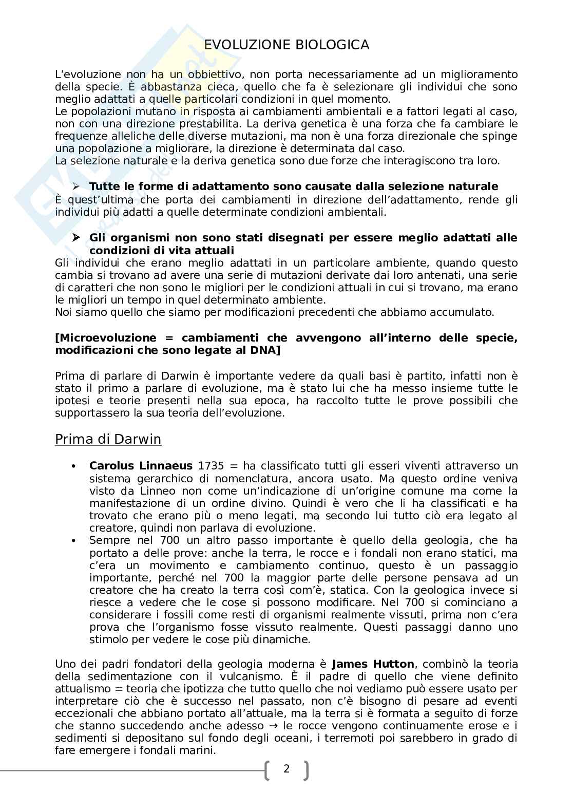 Evoluzione biologica Pag. 2