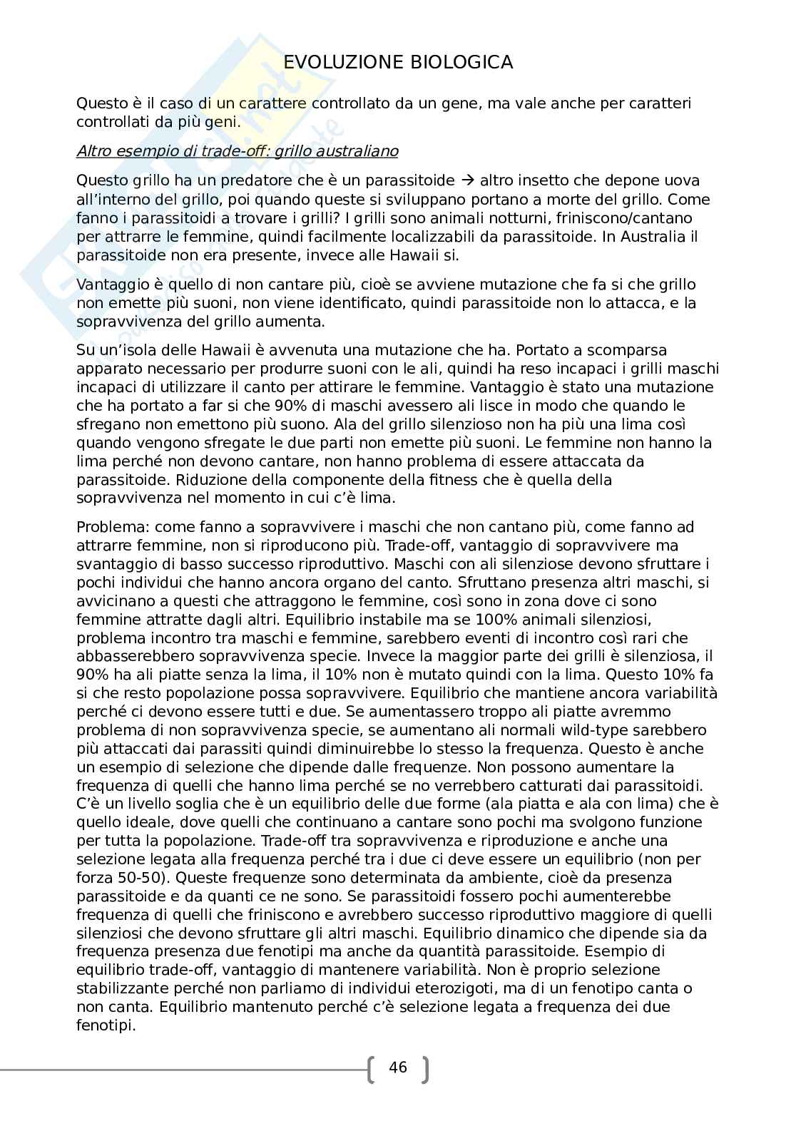 Evoluzione biologica Pag. 46
