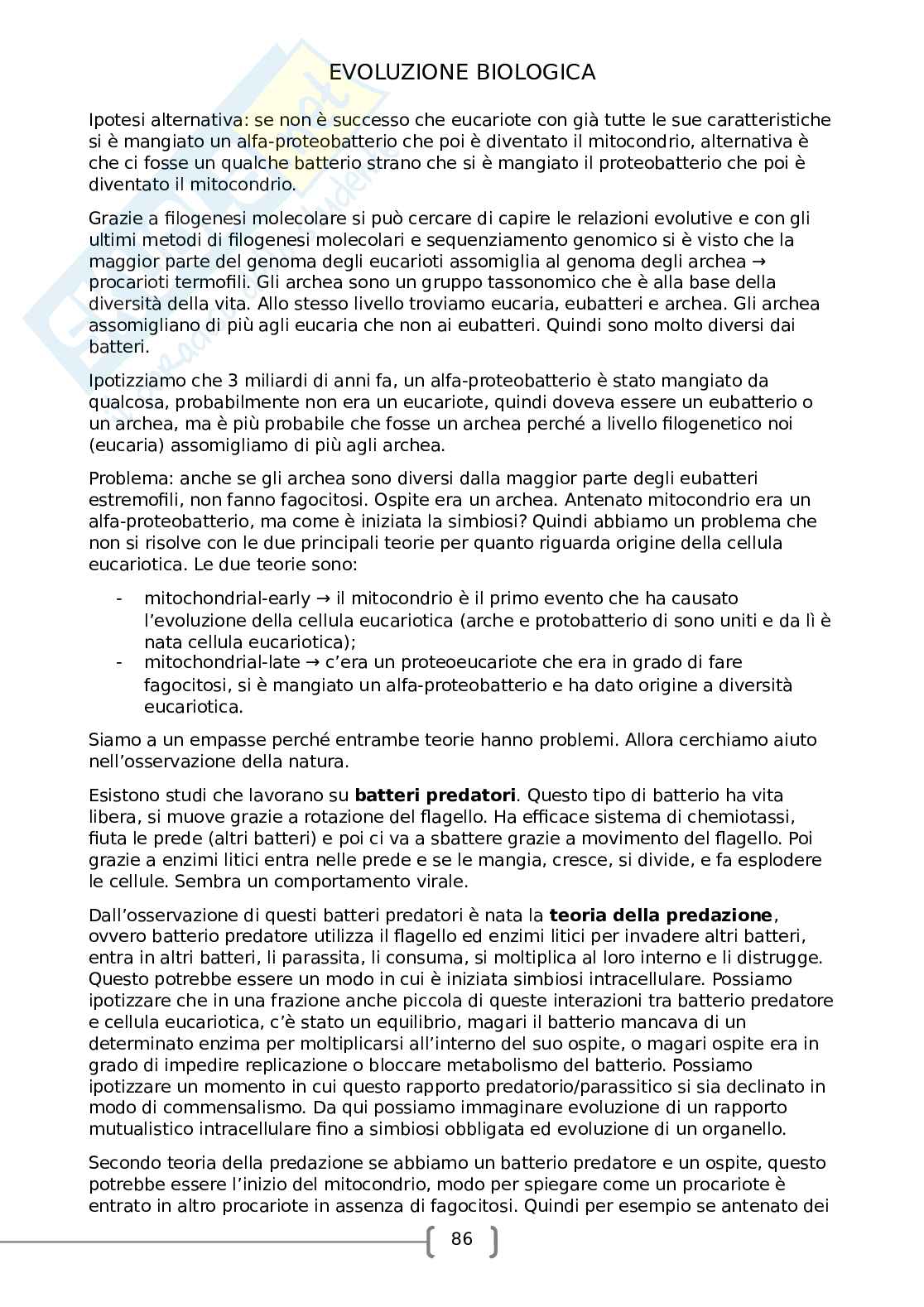 Evoluzione biologica Pag. 86