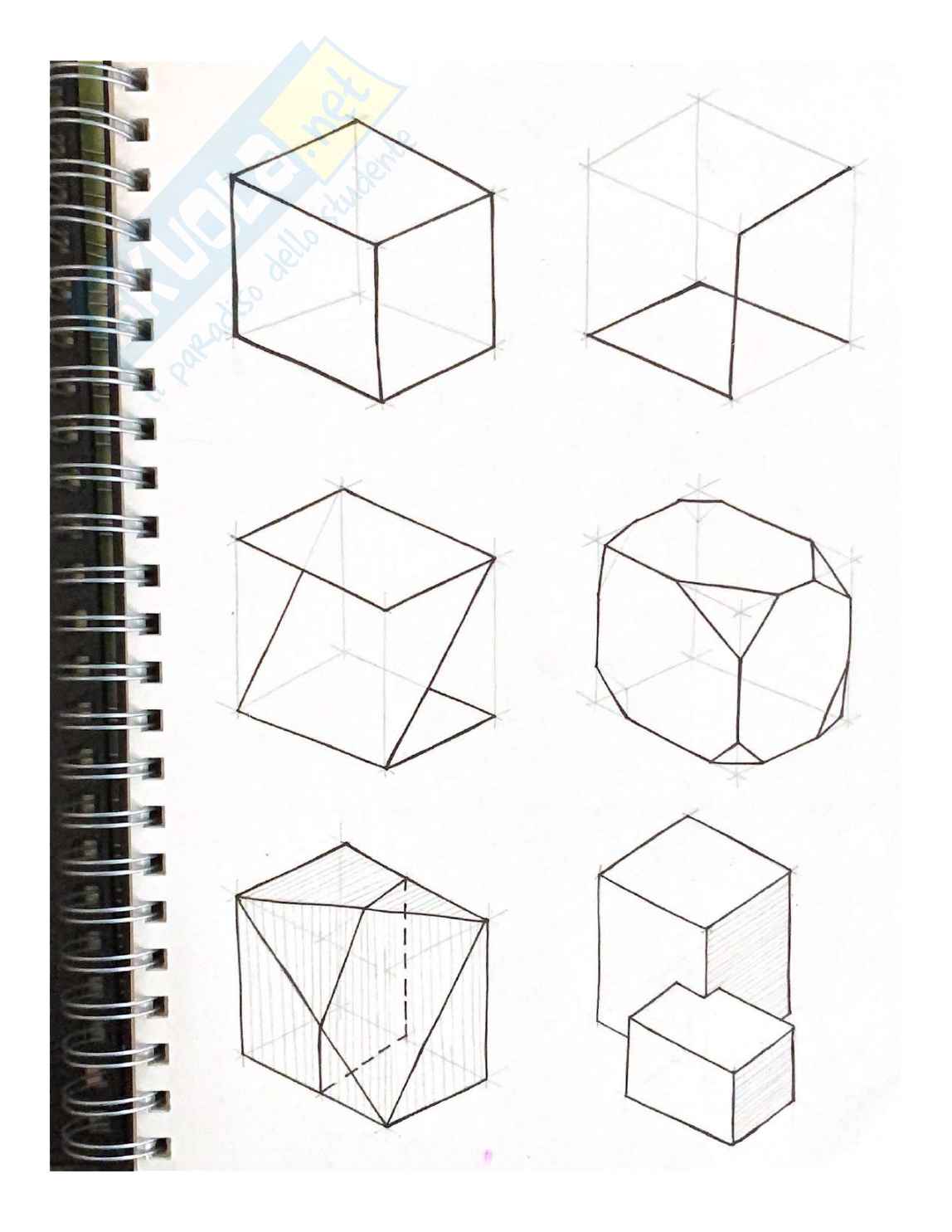 Taccuino esame Disegno 1 Pag. 1