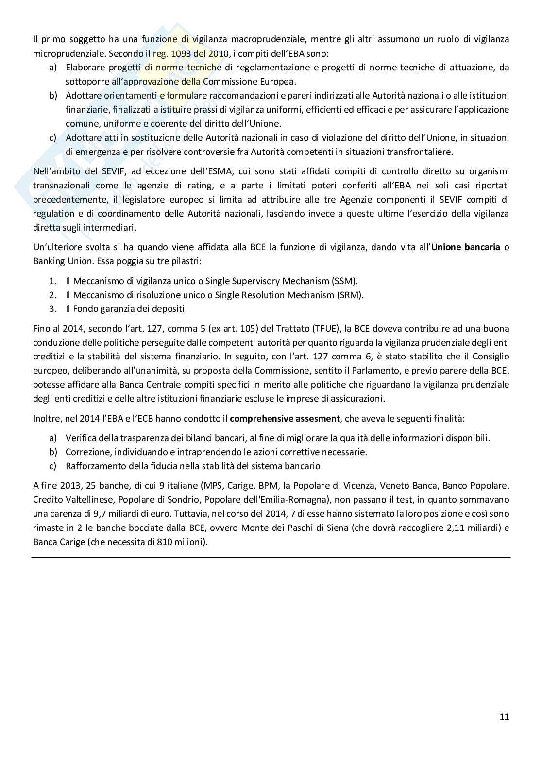 Legislazione bancaria e finanziaria Pag. 11