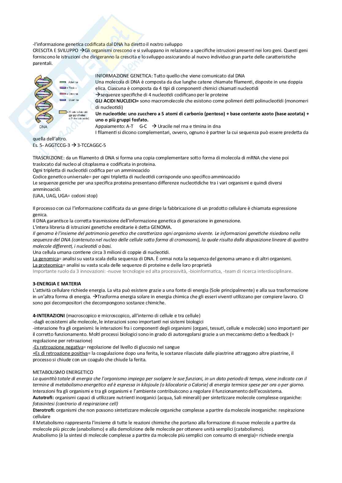 Appunti di Biologia Pag. 2