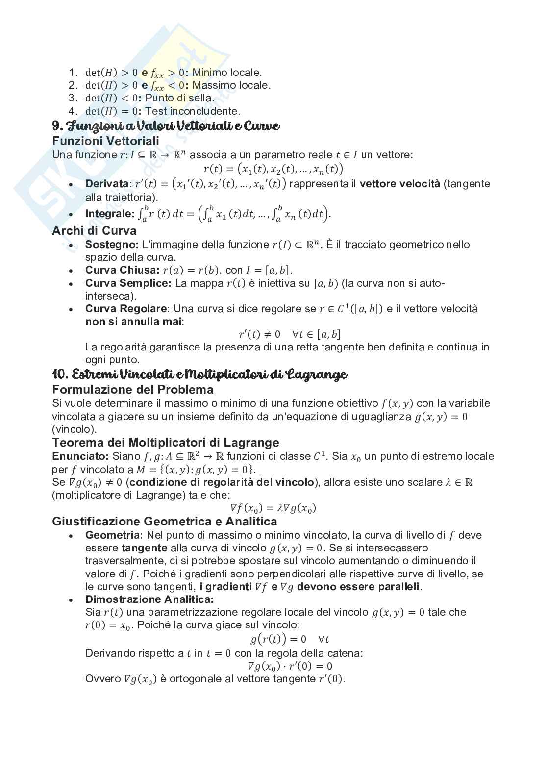 Argomenti teorici di Analisi matematica 2 Pag. 6