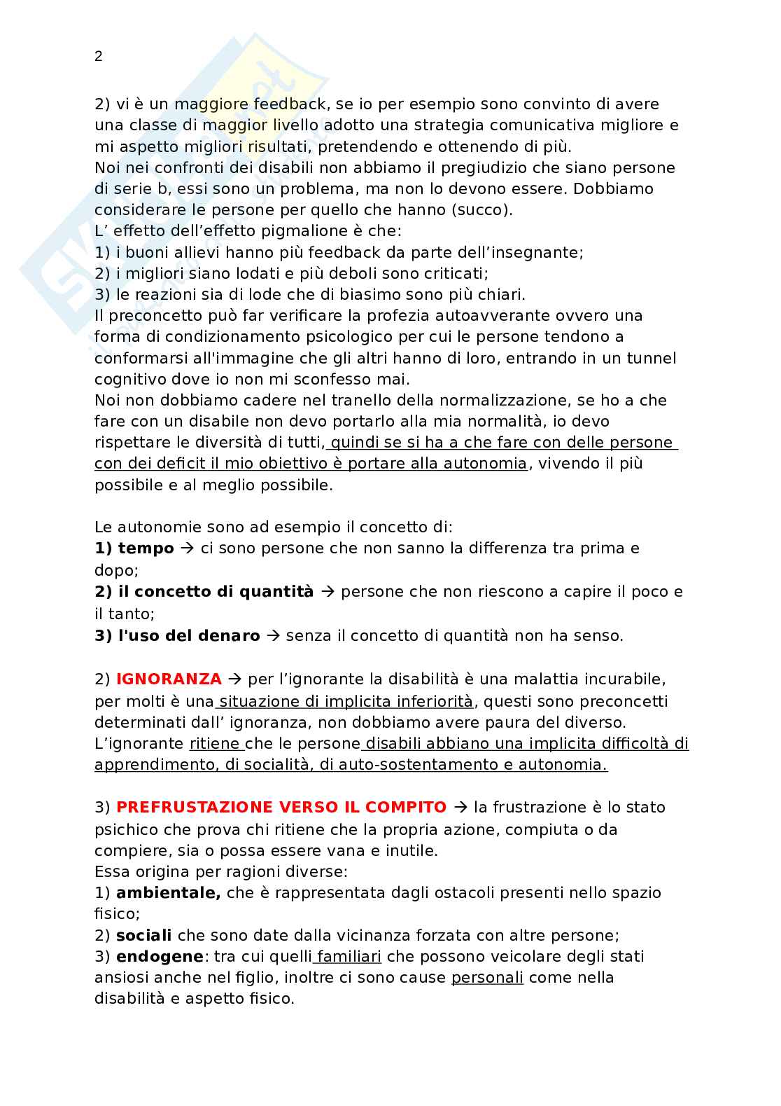Appunti TTD dell'attività motoria adattata Pag. 2