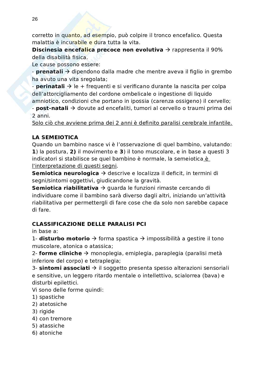 Appunti TTD dell'attività motoria adattata Pag. 26