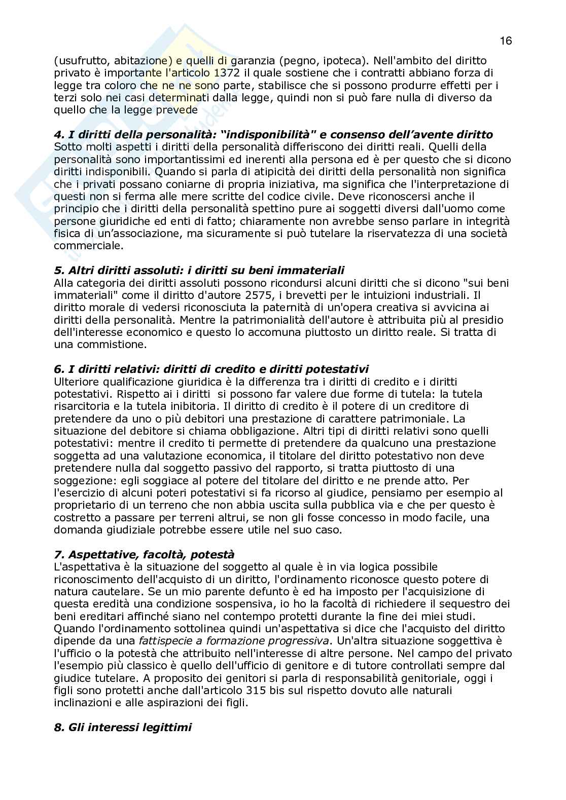 Riassunto esame istituzioni di diritto privato, Prof. Marini Renato, libro consigliato DIRITTO PRIVATO E.GABRIELLI, E.GABRIELLI Pag. 16
