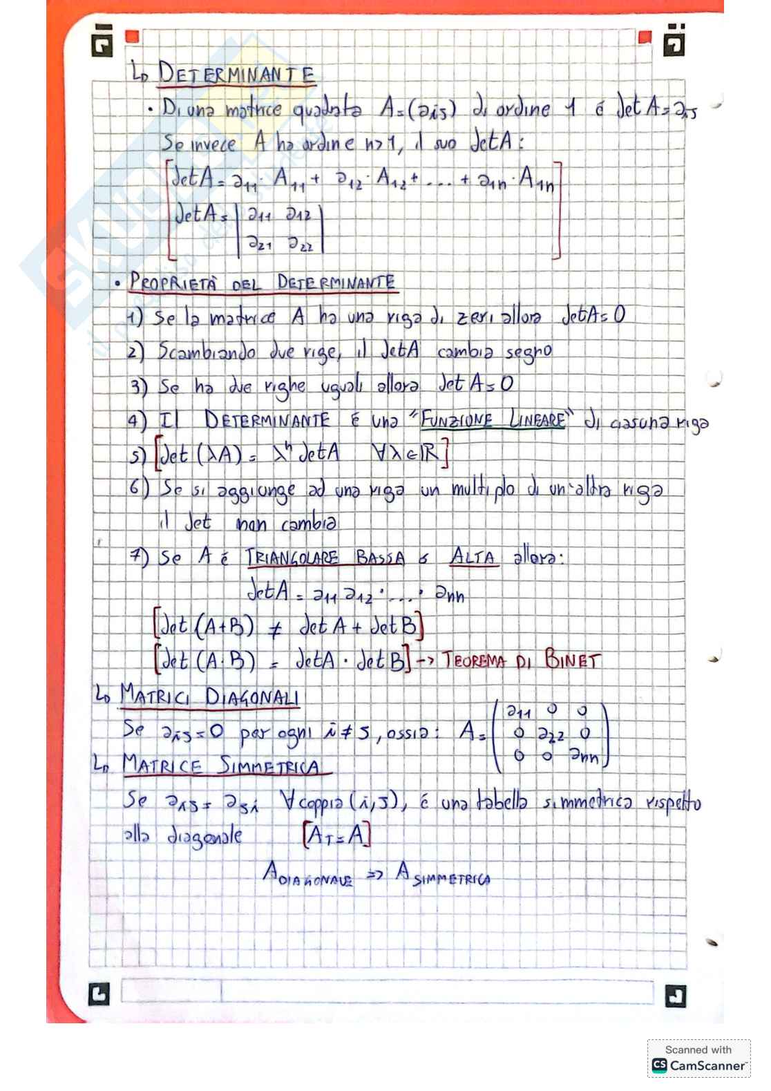 Appunti Teoria ed Esercizi di Geometria e algebra lineare Pag. 6