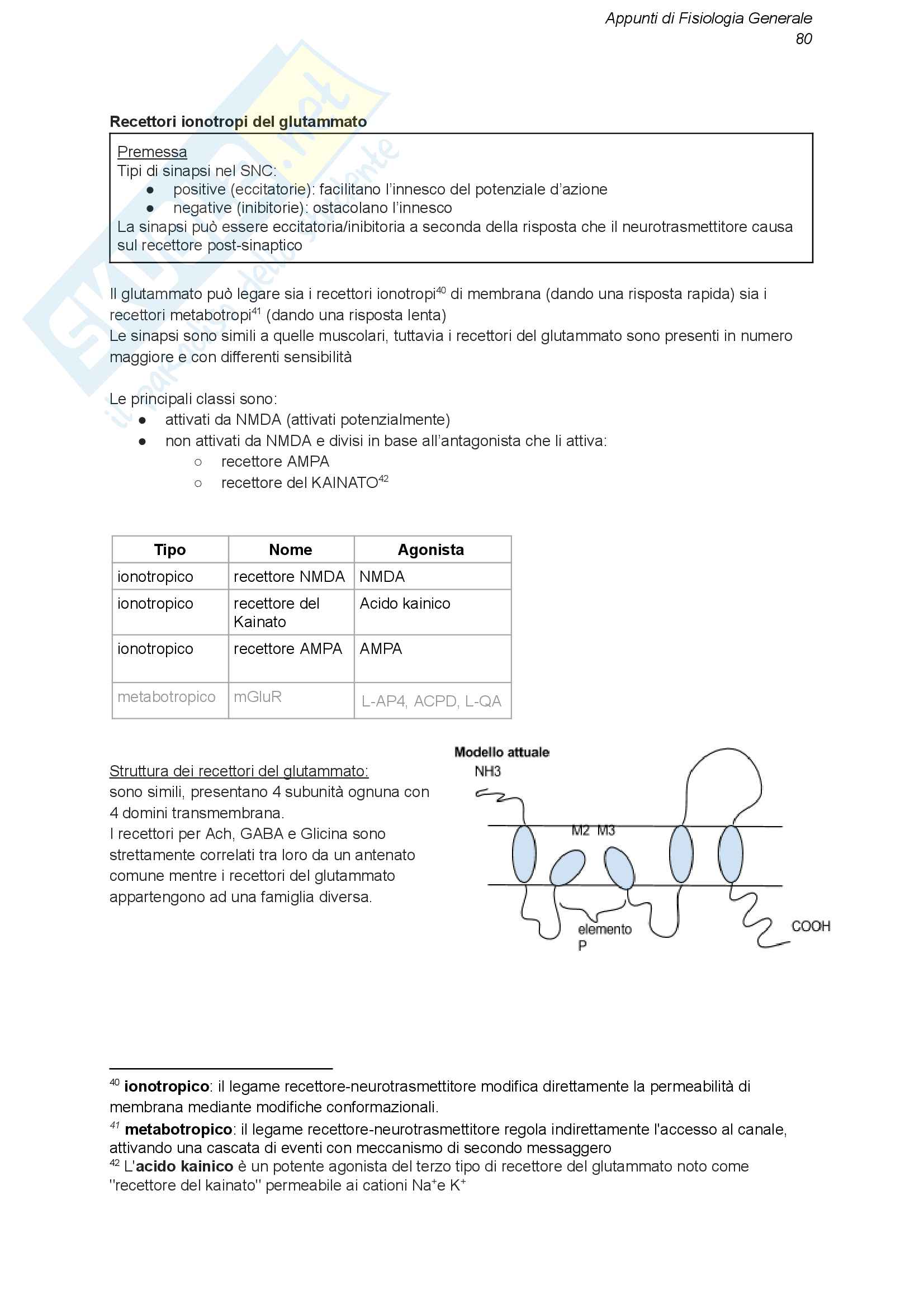 Fisiologia Generale - Recettori (parte 5/5) Pag. 1
