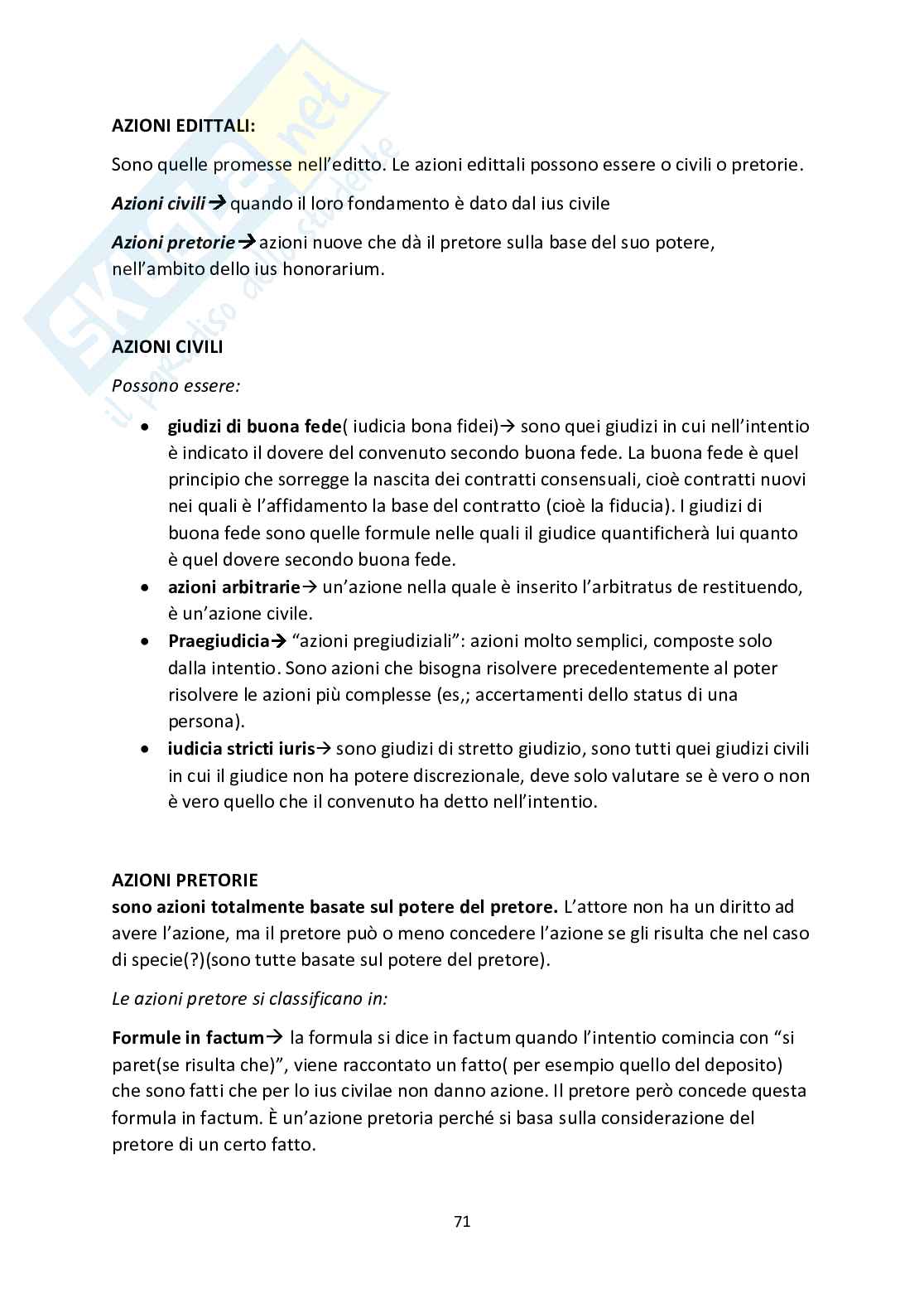 Istituzioni di diritto romano Pag. 71