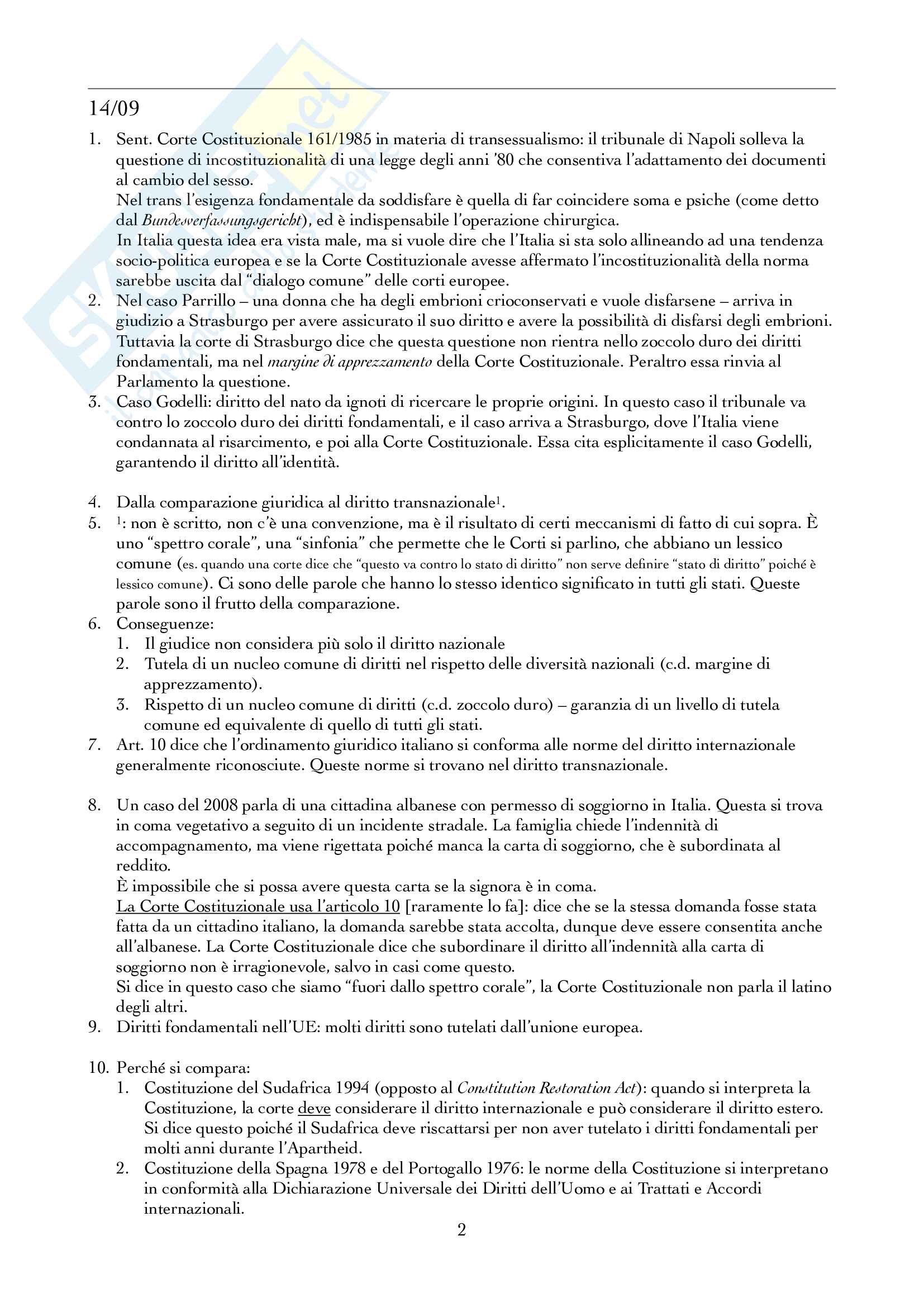 Appunti Diritto Costituzionale comparato Pag. 2